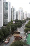 대단지 아파트 도로앞에 발생한 구리 싱크홀
