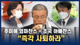 [영상] 김종인 추미애 엄마찬스, 조국 데자뷔…즉각 사퇴해야