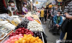 추석 앞둔 모래내시장