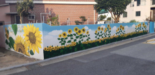 목포시 죽교동, 자생단체 주도 죽선로 벽화거리 탄생