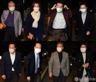 한 자리 모인 김종인-나경원-김성태-김용태-이혜훈-박진-권영세-오세훈