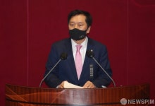 필리버스터 시작하는 김기현 국민의힘 의원