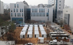 서울의료원 공터에 설치되는 컨테이너 병상