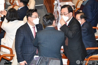 주호영 국회부의장, 더불어민주당의 방송 4법 처리 강행에 반대