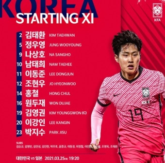 이강인, 10년만의 축구 한·일전 선발... 승리 맡는다