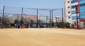 목포시 영산강변 리틀 야구장서 어린이들 야구즐긴다