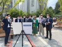 청주시의회 도시건설위, 비하지구 개발현장 방문