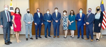 최종건, 코리아스터디그룹 하원의원 대표단과 오찬…美 의회 협력 당부