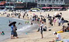 북적이는 주말 을왕리해수욕장