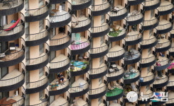 [사진]  버지니아 알링톤 해변 아파트의 발코니