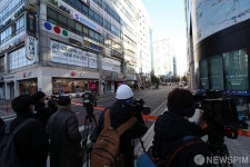 붕괴 위험 조짐 마두역 인근 건물 취재 열기