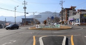 옥천 양수리 회전교차로 준공...주민 안전 향상