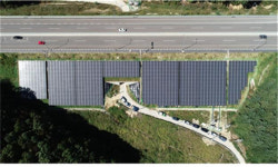 25MW 규모 태양광 국도변 졸음쉼터 등에 설치한다