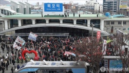 윤석열 대선 후보, 목포역 선거 유세
