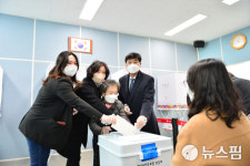 변광용 거제시장, 일운면서 사전 투표