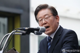 '부산 집중유세' 연설하는 이재명 대선후보