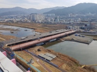 양산교 재가설 위해 23일부터 교통우회가교로 교통전환 시행