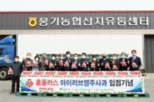 아이러브 영주 사과 90t 전국 138개 홈플러스 첫 출하