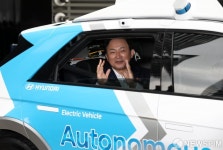 자율주행차 로보라이드 탑승한 원희룡 장관