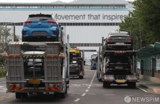 기아 오토랜드 광명 나서는 완성차들