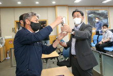 홍태용 김해시장, 명동정수장 위생관리 긴급 점검