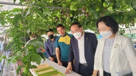 박홍재 전남농업기술원장, 함평 치유농장서 소통시간 가져