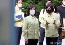 서초구 보건소 찾은 백경란 질병관리청장