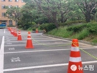 텅빈 충북도청 주차장...12일까지 차없는 청사 시범운영