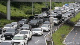 험난한 출근길... 동부간선도로 군자교 ~ 성수JC 통제