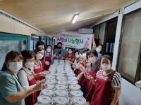 김제 만경읍 지사협 닭개장 250명분 전달