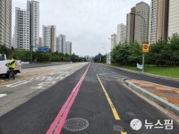 파주시, 출퇴근 시간 상습 정체 심학산 교차로 개선 공사 완료