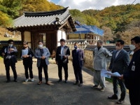 대전 중구의회, 증암사·여경암 문화재 현장점검