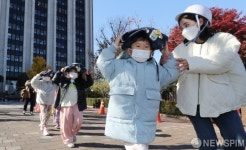 재난대응 안전한국훈련 참가한 어린이집 아이들
