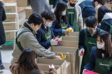 셀트리온그룹, 인천·충북 무료 급식소에서 설 나눔활동