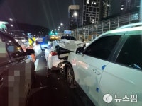 인천 루원교차로서 음주차량에 승용차 등 4대 추돌...4명 부상