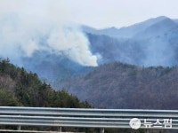 전북 완주군 소양면서 산불...주불 진화 완료