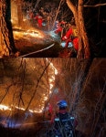 [속보] 초속 4m 강풍 속 안동 사월리 민가 인근 화재 야산으로 확산