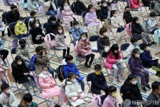 대면으로 열린 초등학교 입학식