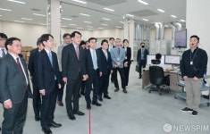 장영진 차관,한국기계전기전자시험연구원 음성 ESS센터 방문