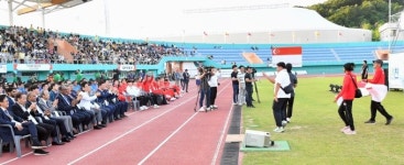 에프디에이아시아경기지사 | '예천 아시아U20육상경기 선수권대회' 축사하는 이철우 경북지사