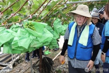 수해복구 지원활동 나선 이재명 더불어민주당 대표