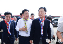 김관영 전북지사, 김기현 대표와 새만금세계잼버리 현장 점검