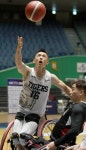 잠실에서 펼쳐진 KWBL 휠체어농구리그 멋진 슛을 쏘는 무궁화전자 이윤주선수
