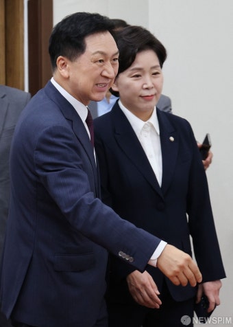 회동 앞둔 김기현 국민의힘 대표 - 양향자 한국의희망 공동대표