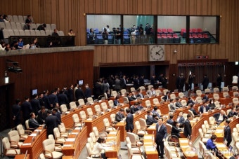 이재명 더불어민주당 대표의 체포동의안 투표 진행