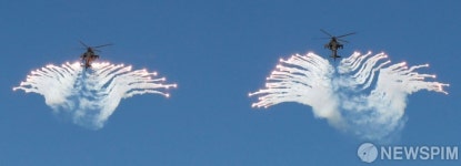 AH-64E 아파치 가디언, 플레어 발사