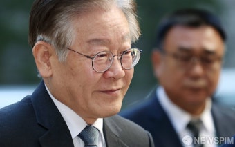'공직선거법 위반 혐의' 이재명 대표, 공판 출석