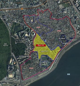 한남뉴타운 4구역 지도