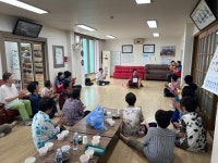 동해해경 봉사단 삼봉누리 부곡경로당 도시락 나눔
