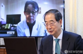 한덕수 총리, 설 앞두고 백령도 산부인과 전문의 영상 격려